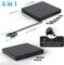 External CD/DVD Drive for Laptop, USB 3.0 CD Burner External DVD Drive with 2 USB Ports and 2 TF/SD Card Slots, DVD Player for Laptop, External CD Drive for Laptop Mac,PC,Windows 11/10/8.1/7
