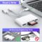 5-in-3 SD Card Reader for iPhone iPad with USB A & Charging Port, Lightning + USB A + USB C to SD Memory Card Reader for iPhone/iPad/Android/MacBook/PC/Tablet/Camera/Hard Disk/Flash Drive