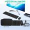 Foldable Keyboard and Mouse, EDJO Folding Wireless Keyboard Mouse Combo with Portable Case, Rechargeable 2.4G+Bluetooth Multi-Device Combo for Windows, iOS, Android, MacOS PC/Laptop/Tablet