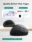 TECKNET Ergonomic Mouse, 4800 DPI Wireless Vertical Mouse, 5 Adjustable DPI Levels, 6 Buttons, 2.4G Silent Wireless Mouse for Laptop, PC, Chromebook, Mac – Black