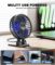 JZCreater USB Desk Fan, Mini Fan Portable, 3 Speeds Desktop Table Cooling Fan, Plug in Power Fan, Rotation Strong Wind, Quiet Personal Small Fan for Home Desktop Office Travel Bedroom, Black (2Pack)