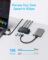 Anker USB 3.0 Switch, Easy One-Click Switch for 2 Laptops, USB-A Cable with 2-in-1 Connectors, Share 3 USB 3.0 Ports, 5Gbps High-Speed Data Transfer for Laptop or Desktop, Keyboard, Mouse, and More