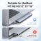 USB C Hub HDMI USB Adapter for MacBook Pro Air M3 M2 M1 2024-2018 13 14 16″, MacBook Adapter Multiport 8 in 2 Mac USB C Hub with HDMI, Thunderbolt 3, 10G USB C&A Data Ports, SD TF Card Reader, Audio
