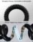 Coiled USB C Cable 2 Pack, USB Type C Coiled Cable Fast Charging USB to USB C Cord Coiled for iPhone 16 15 Pro Max, Samsung Galaxy S24 S23, Moto G8, Google Pixel, Retractable USB C Cable for Car