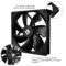 Thermalright TL-C14C CPU Fan 140mm Case Cooler Fan, 4Pin PWM Silent Computer Fan with S-FDB Bearing Included, up to 1500RPM Cooling PC Fan (Black)
