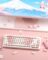HITIME XVX Keycaps – Pink Cute PBT Keycaps, MOA Keycaps Dye-Sublimation, Custom Keyboard Keycaps 60 65 75 100 Percent for 100%, 75%, 65%, 60% Keyboard, 142 Keys Keycaps Set