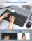Wireless Keyboard and Mouse Combo, EDJO Full Size Ergonomic Wireless Computer Keyboard with Wrist Rest, Phone Holder, Sleep Mode, Silent 2.4GHz Mouse Set for Laptop, PC, Windows