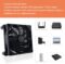 Quiet 120mm Router Fan Cooler with L/M/H 3-Degree Speed Controller, DC 5V USB Powered Cooling Case Fan for Router Modem Receiver DVR PlayStation TV Box