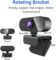 Streaming Webcam with Microphone & Ring Light 2K HD Web Cam with Cover,Stand for PC/MAC/Laptop/Desktop, Wide Angle Web Cameras for YouTube,Skype,Zoom,Xbox One,Video Calling,Studying and PS4