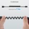 Cable Matters USB to USB C Coiled Cable with 3A/15W Fast Charging 1-4 Feet, Support Apple CarPlay, Android Auto, Coiled USB A to USB C Cable, for iPhone 16/15 Pro Max Plus, Galaxy S23, iPad