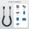 Cable Matters USB to USB C Coiled Cable with 3A/15W Fast Charging 1-4 Feet, Support Apple CarPlay, Android Auto, Coiled USB A to USB C Cable, for iPhone 16/15 Pro Max Plus, Galaxy S23, iPad
