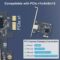 2.5Gb PCIe Network Card,2.5GBase-T PCI Express Network Adapter NIC, with Realtek RTL8125B Controller, Single RJ-45 Port, PCIe 2.1 x1 Support Windows Server/Linux