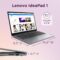 Lenovo IdeaPad 1 Laptop, 15.6” FHD Display, AMD Ryzen 5 5500U, 8GB RAM, 512GB SSD, Windows 11 Home, 720p Camera w/Privacy Shutter, Smart Noise Cancelling, Cloud Grey