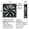 120mm Fan 2 Pack 12V Fan,Slient Version High Airflow 12V 2pin PSU PC Fans, DL-120 with Hydraulic Bearing 2,000RPM Cooling Fan for Computer,RV Refrigerator, TV Cabinet, Dryer, dehumidifier, Grow Tent…