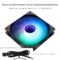 Thermalright TL-C12B-S V3 CPU Fan 120mm Case Cooler Fan ARGB, 4pin PWM Connector Silent Computer Fan with S-FDB Bearing,Desktop Cooling Fan has ARGB Mirror Light Effect (3-Pack Fans)