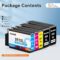 950XL 951XL Combo Compatible for HP 950 XL 951 XL Ink Cartridge Replacement for HP OfficeJet Pro 8600 8610 8620 8100 8630 8660 8640 8615 76DW 251DW (2 Black, 1 Cyan, 1 Magenta, 1 Yellow)