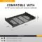 RIVECO 2 PCS 8” Rack Shelves for 19 inches Network Rack & Cabinets, 1U Rack Mount Shelf Vented Cantilever Tray, for Server, IT & Sound Equipment