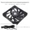 Thermalright C12015B CPU Fan Computer case Fan Quiet 4pin PWM PC Fan, 15mm Slimline Cooler Fan, 120mm CPU Cooling Fan(Black)