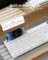 White Keyboard and Mouse Wireless, seenda Full-Size Keyboard with Phone Holder USB A & Type C Receiver 2.4G Silent USB Keyboard Mouse Compatible for MacBook and Windows Computer/Desktop/Laptop