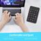 Wireless Number Pad with Battery, Enhanced Efficiency with 23 Keys Numeric Keypad Upgraded Version of 10 key USB Keyboard Financial Accounting Numpad for Laptop, PC, Notebook, Desktop,Surface Pro