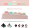 PBT Keycaps 126 Keys MOA Profile Cute Keycaps Dye-Sublimation Rainbow Candy Keycaps Set Custom Keycaps for Cherry Gateron MX Swithes Mechanical Keyboards