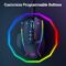 Redragon Gaming Mouse, Wired Gaming Mouse 26,000 DPI Opitacl Sensor, Ergonomic Mouse with Fire Button, Macro Editing Programmable RGB Mouse for Laptap/PC/Mac