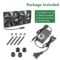2 x 120mm 240mm Computer Fan with AC Plug, 110V – 240V AC Powered Fan with Variable Speed Controller for Receiver Cabinet Chassis Machine Server Workstation Cooling