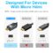 Twozoh Micro HDMI to HDMI Cable 3.3FT 2 Pack, Nylon Braided Micro HDMI Cable Support 3D/4K@60Hz 18Gbps/2160P/1080P for GoPro Hero7/8/9 Raspberry Pi 4