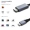 BENFEI USB-C to DisplayPort 15 Feet Cable(8K@60Hz 4K@144Hz), USB Type-C to DisplayPort Cable [Thunderbolt 3/4/5 Compatible] with iPhone 15 Pro/Max, MacBook Pro/Air 2023, iPad Pro, iMac, S23, XPS 17