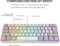 Snpurdiri 60% Wired Gaming Keyboard, RGB Backlit Mini Keyboard, Waterproof Small Ultra-Compact 61 Keys Keyboard for PC/Mac Gamer, Typist, Travel, Easy to Carry on Business Trip(Grey-White)