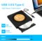 External CD/DVD Drive for Laptop, USB 3.0 CD/DVD Burner Reader External Disc Player for Laptop with 2 USB and TF/SD Slots, USB C DVD Drive External for Mac PC Windows 11 MacBook Apple