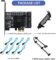 PCIE 1X SATA Card 8 Ports,with 8 SATA Cables and Low Profile Bracket, PCIE to SATA 3.0 6 Gbps Controller, PCIE to SATA Expansion Card,SATA Controller,SATA PCIE Card,ASM1064+JMB575 Chips