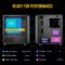 ANTEC NX200M RGB, Large Mesh Front Panel, USB3.0 Ready, 3 x 120mm RGB Fixed Mode Fans Included, TG Swing Side Panel, Up to 5 Fans Simultaneously, 240mm Radiator Support, Mini-Tower M-ATX Gaming Case