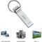 USB Flash Drive 230GB Waterproof USB Stick High Speed Memory Stick 230GB Ultra Large Storage Metal Thumb Drive with Keychain Design for Laptop Computer Tablet