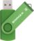 3 Pack 32GB Memory Stick USB 2.0 Flash Drives Swivel Thumb Drive Pen Drive (32GB Pink Blue Green)