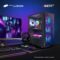 STGAubron Gaming Desktop PC, Radeon RX 5700 8G, Intel Core i5 up to 3.6G, 16G RAM, 512G SSD, 600M WiFi, BT 5.0, RGB Fan x 6, Windows 10 Home
