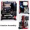 PC Frame Test Bench, Aluminum Open Air PC Case, DIY Computer Motherboard Case Rack, Water Cooling Fan Frame Chassis for Creative Assembly Support ITX ATX MATX
