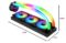 SAMA PS360 Black Liquid Cooler 360mm AIO Radiator ARGB Effects Tube with 3x120mm Addressable RGB PWM Fans Infinity Mirror Fans