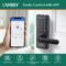 Smart Door Lock, Biometric Fingerprint, Keyless Entry, App Control, 6 Ways to Unlock, DIY Installation, Black