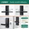 Smart Door Lock, Biometric Fingerprint, Keyless Entry, App Control, 6 Ways to Unlock, DIY Installation, Black