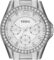Fossil Women Riley Quartz Stainless Steel Watch, Color: Silver Glitz (Model: ES3202)