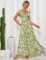 GRACE KARIN 2025 Womens Maxi Dresses Summer Off Shoulder Floral Dress Ruffle Split Beach Flowy Boho Wedding Guest Dress