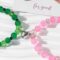 Elphaba Galinda Friendship Matching Bracelet – Rhinestone Crown Witch Hat Bff Bracelets – Gifts for Bestfriend Couples Fans Party Dress Accessories