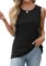 WIHOLL Summer Tank Tops for Women Loose Fit Crew Neck Casual Sleeveless Tops 2025 Trendy