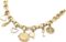 Anne Klein Women’s Premium Crystal Accented Gold-Tone Charm Bracelet Watch, 10/7604CHRM