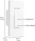 Amazon Basics Smart Switch, Single Pole, Works with Alexa Only, 2.4 GHz Wi-Fi, No Hub Required, White