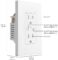 Amazon Basics Smart In-Wall Outlet, Works with Alexa Only, 2.4 GHz Wi-Fi, No Hub Required, White