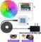 AILBTON Led Strip Lights,60ft Music Sync Color Changing, Built-in Mic,Bluetooth App Control LED Tape Lights with Remote,5050 RGB Rope Light Strips