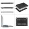MOSISO Compatible with MacBook Pro 13 inch Case M2 2025, 2024, 2023, 2022-2016 A2338 M1 A2251 A2289 A2159 A1989 A1708 A1706, Plastic Hard Shell&Keyboard Cover&Screen Film&Storage Bag, Black