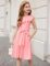 Arshiner Girls Dress One Shoulder Formal Ruffle Trim Birthday Party Dresses with Belted Pockets for 5-12 Years